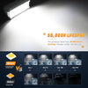 LED Work Light 6.5" 120W Spot Flood Combo White Case Led Light Bar (Pair)