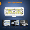 LED Work Light 6.5" 120W Spot Flood Combo White Case Led Light Bar (Pair)